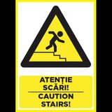 Placuta atentie scari caution stairs